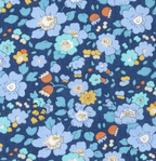 Made With Liberty of London Fabric | Betsy Meadow A Blue Scrunchie