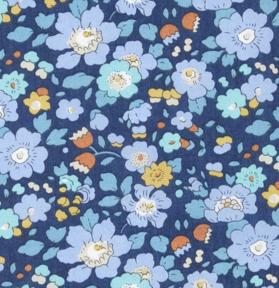 Made With Liberty of London Fabric | Betsy Meadow A Blue Scrunchie