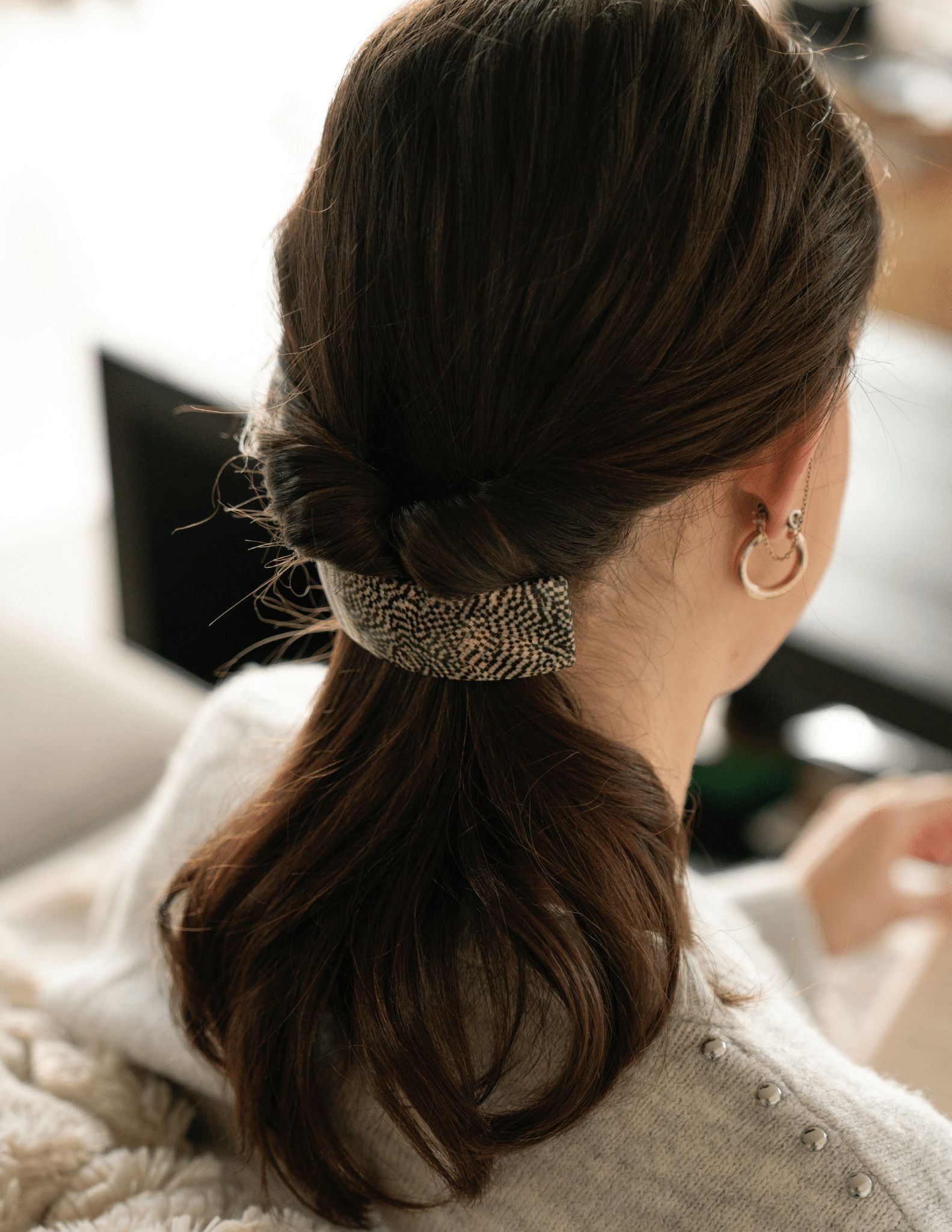 France Luxe Rectangle Volume Barrette – Classic Mojave
