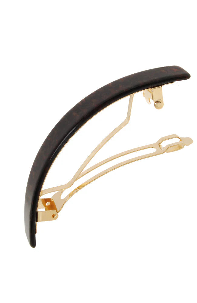 France Luxe Narrow Rectangle Volume Barrette - Classic Mojave