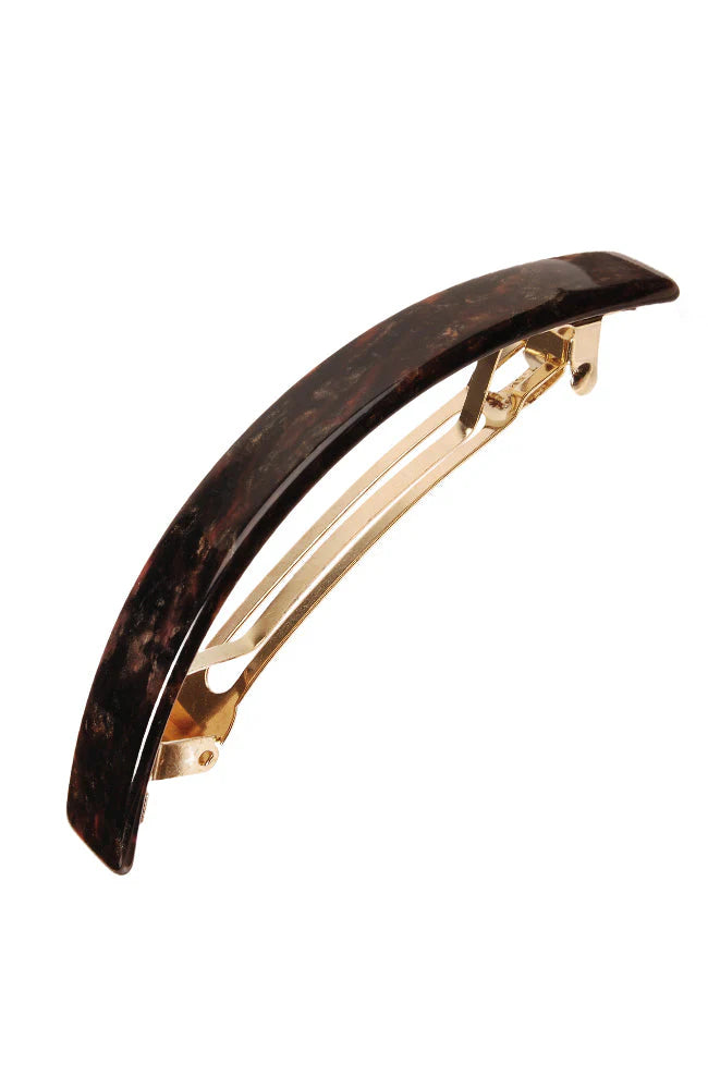France Luxe Narrow Rectangle Volume Barrette - Classic Mojave