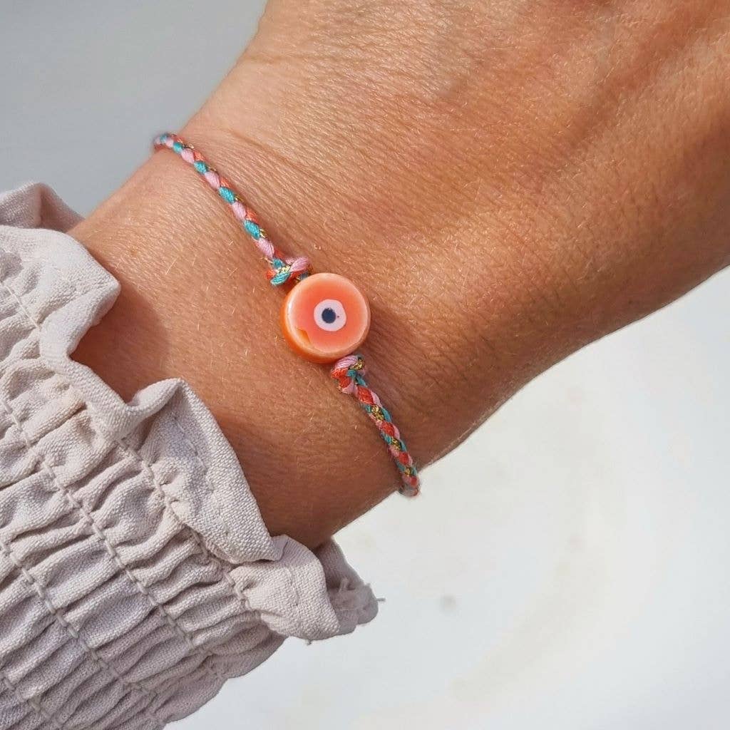 Ibiza Boutique | Evil eye orange bracelet