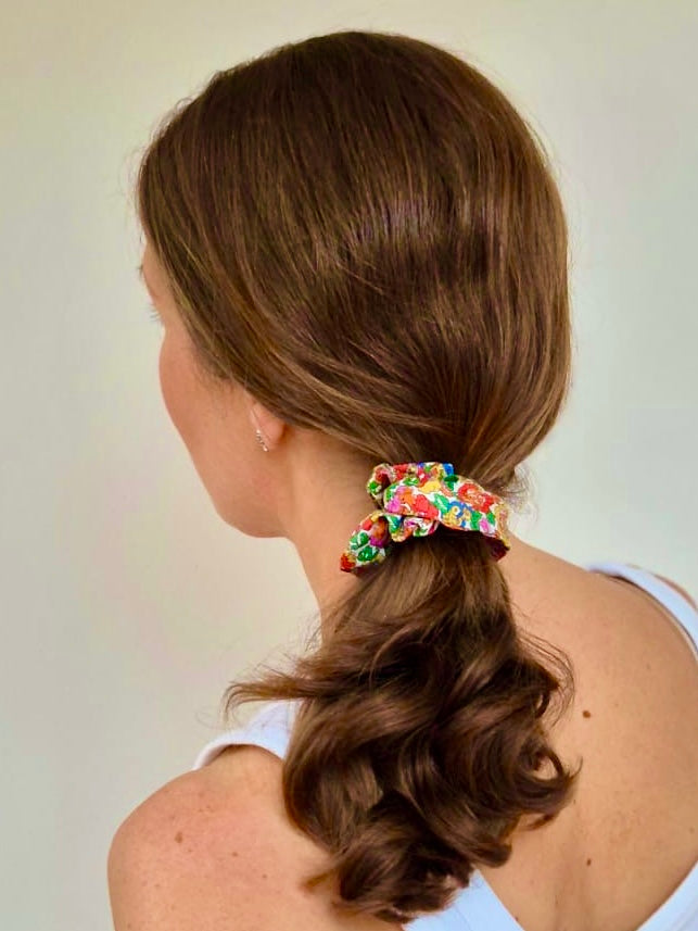 Made With Liberty of London Fabric | Edenham B40 Teal Scrunchie