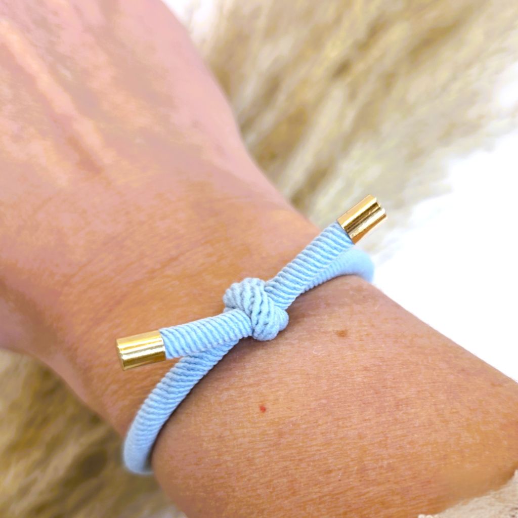 Ibiza Boutique | Bracelet hair elastic light blue