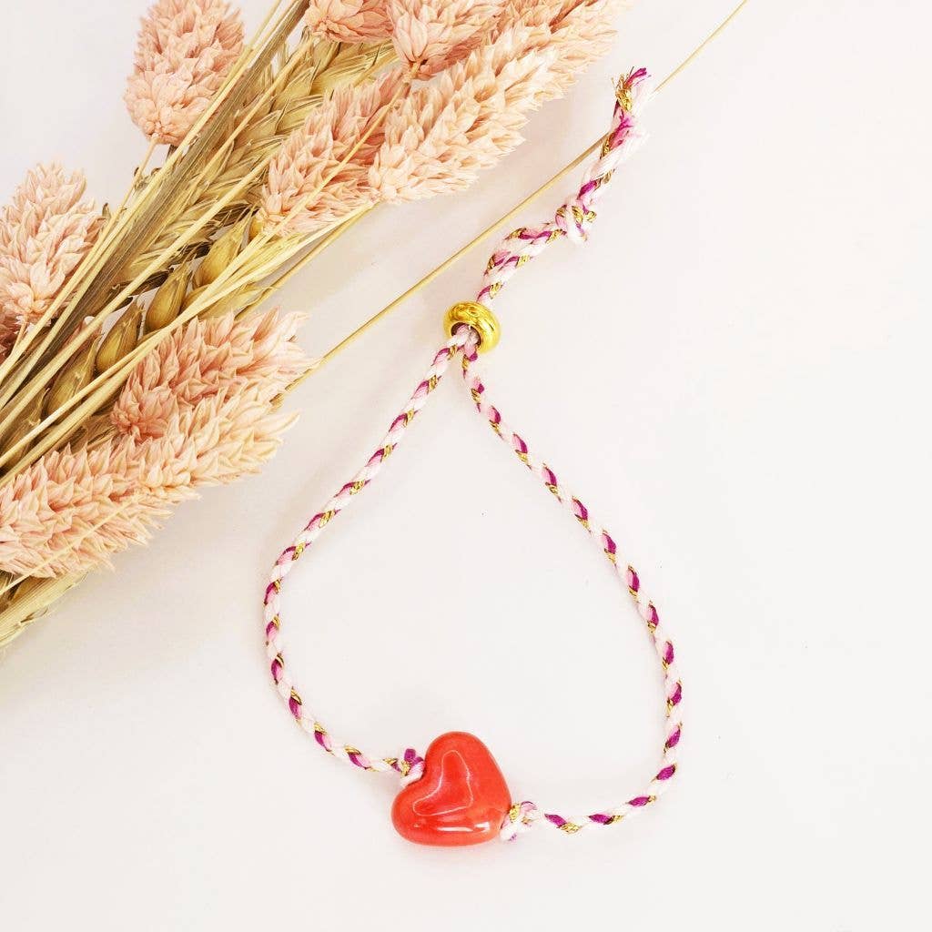 Ibiza Boutique | Red heart bracelet