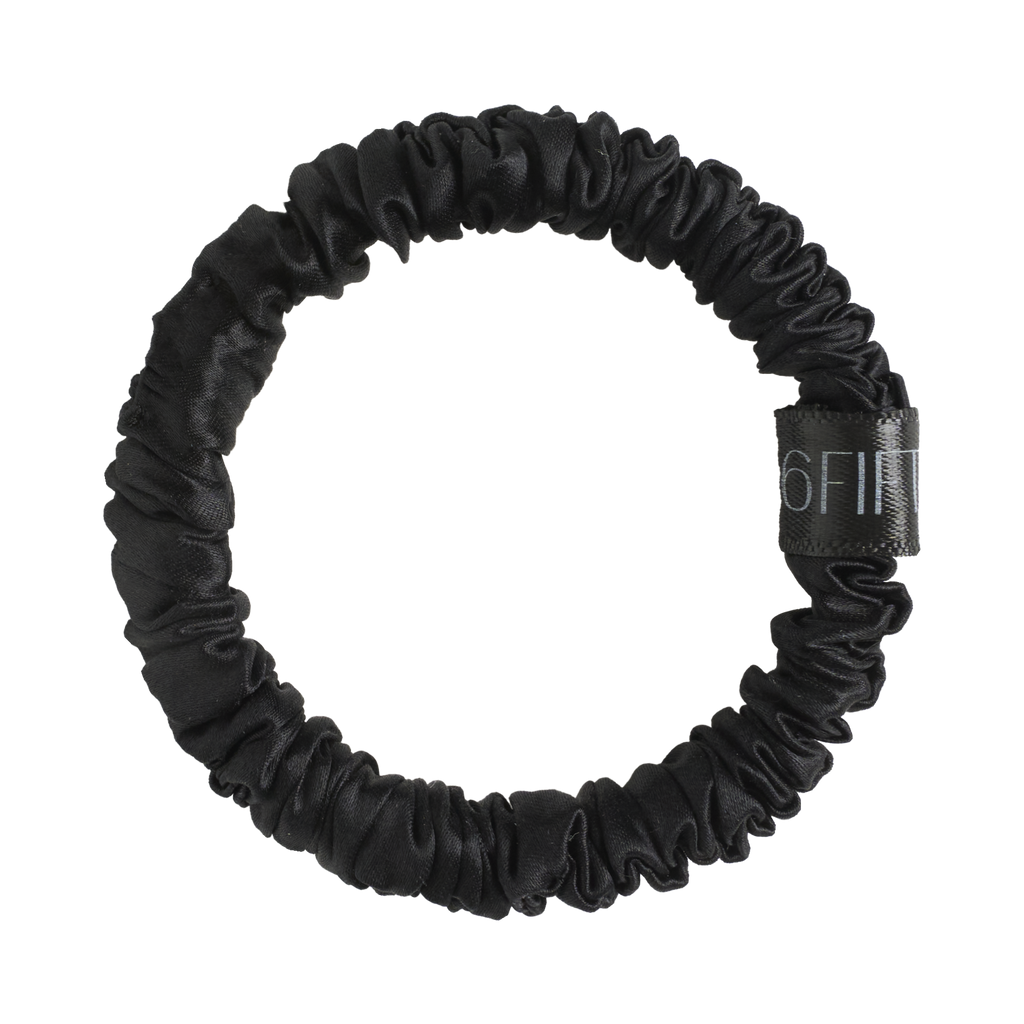 6FiftyTwo | Blackout Slim Silk Scrunchies