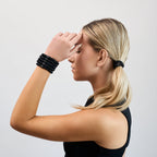 6FiftyTwo | Blackout Slim Silk Scrunchies