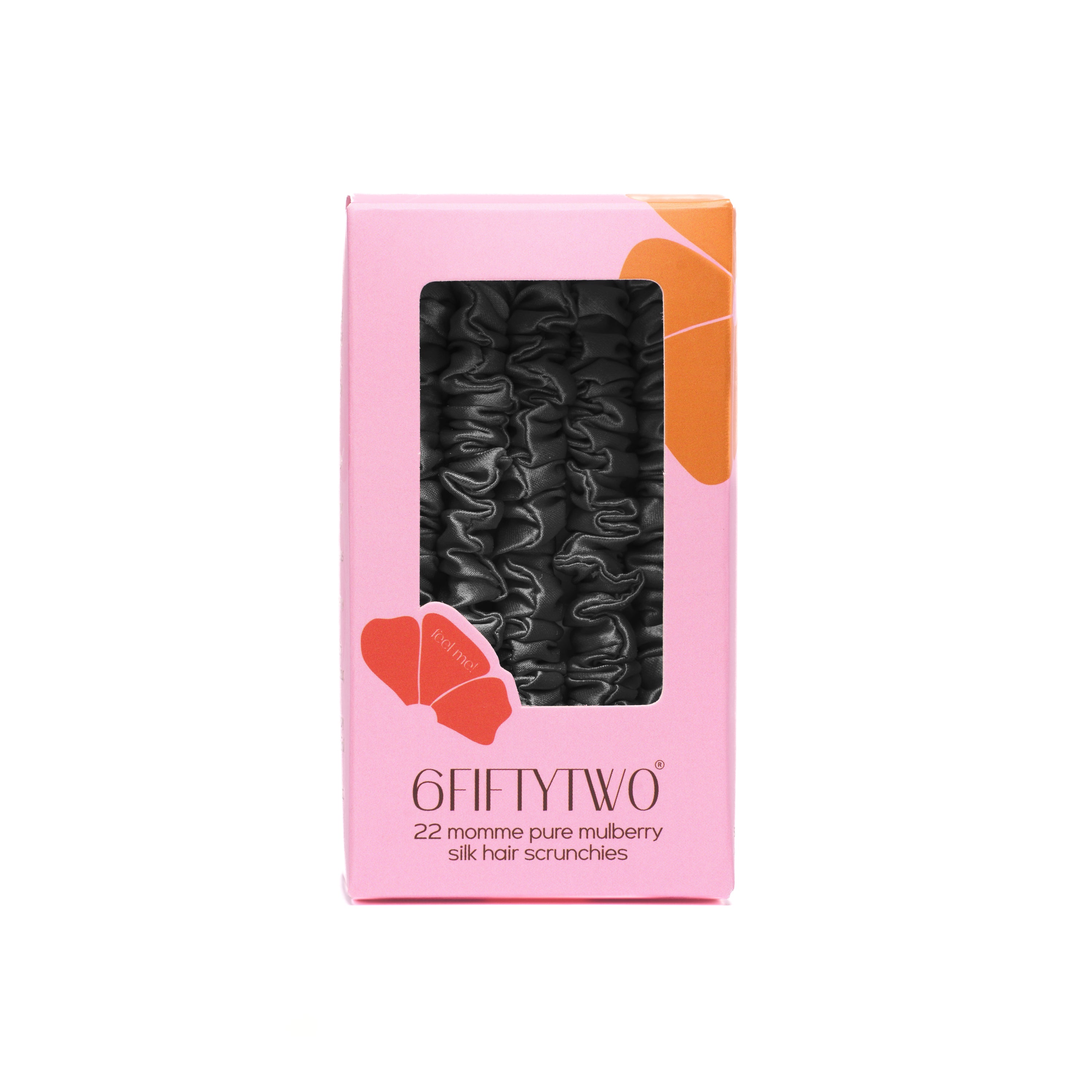 6FiftyTwo | Blackout Slim Silk Scrunchies