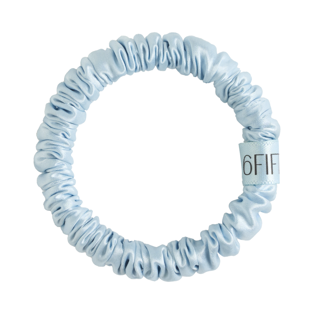 6FiftyTwo | Bluebird Slim Silk Scrunchies