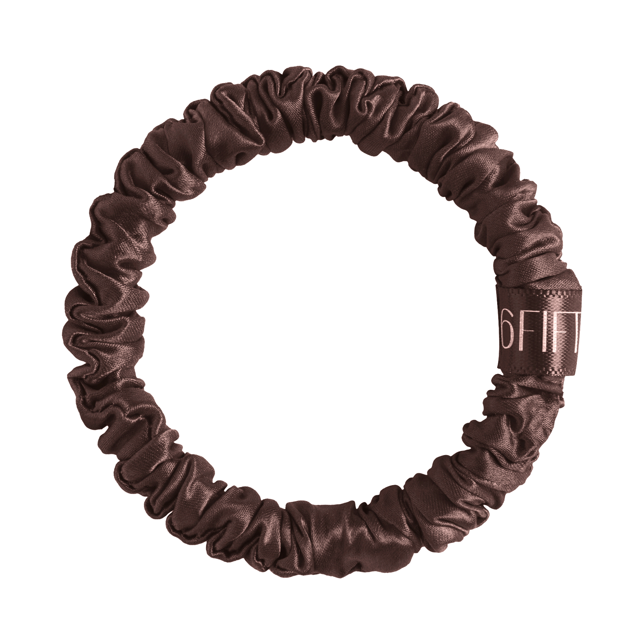 6FiftyTwo | Chocolate Slim Silk Scrunchies