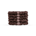 6FiftyTwo | Chocolate Slim Silk Scrunchies