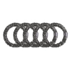 6FiftyTwo | Graphite Slim Silk Scrunchies