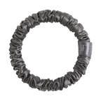 6FiftyTwo | Graphite Slim Silk Scrunchies