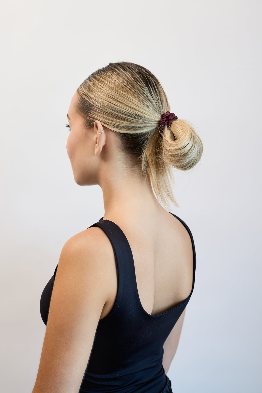 6FiftyTwo | Merlot Slim Silk Scrunchies