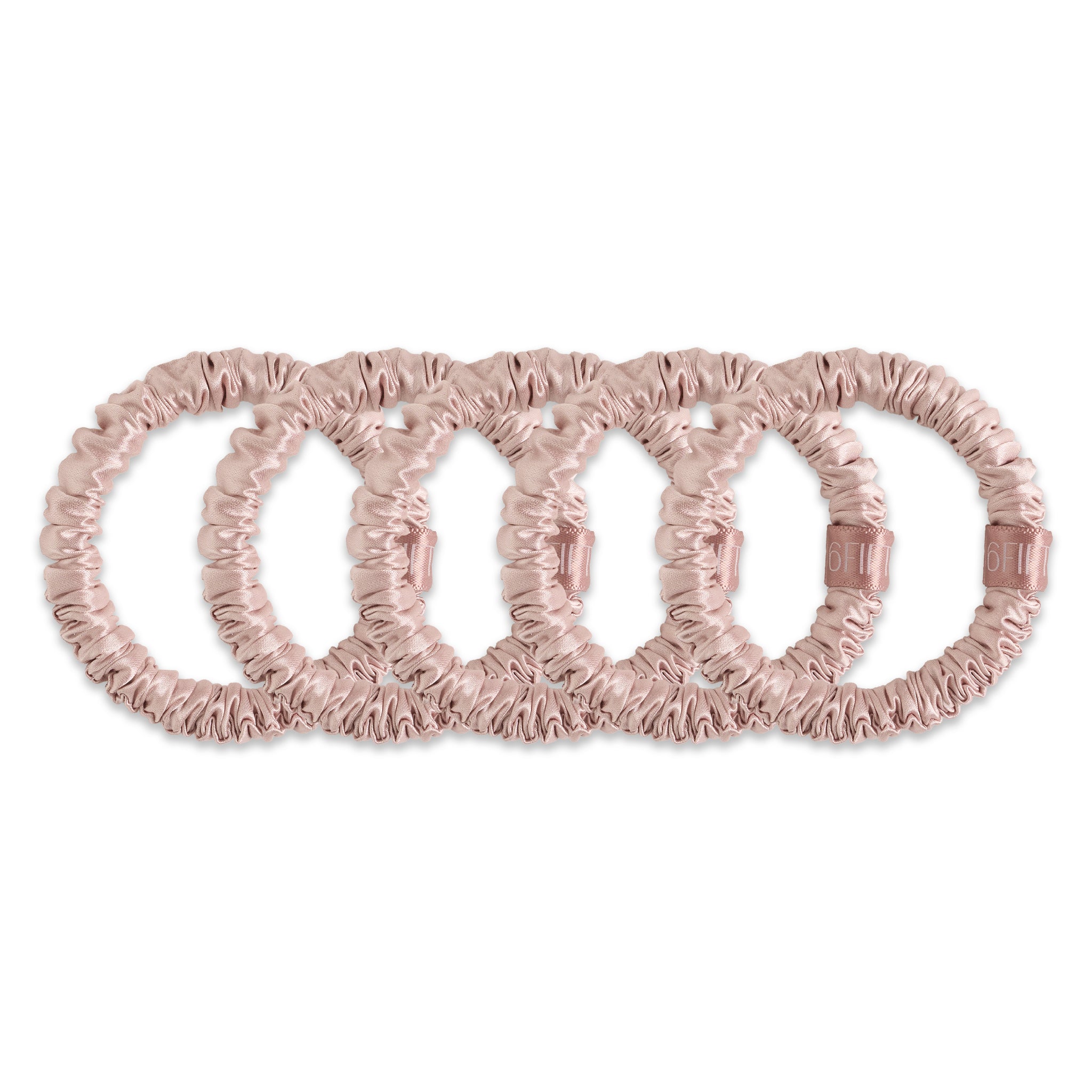 6FiftyTwo | Rosaline Slim Silk Scrunchies