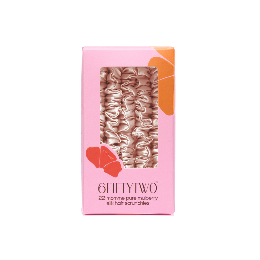 6FiftyTwo | Rosaline Slim Silk Scrunchies