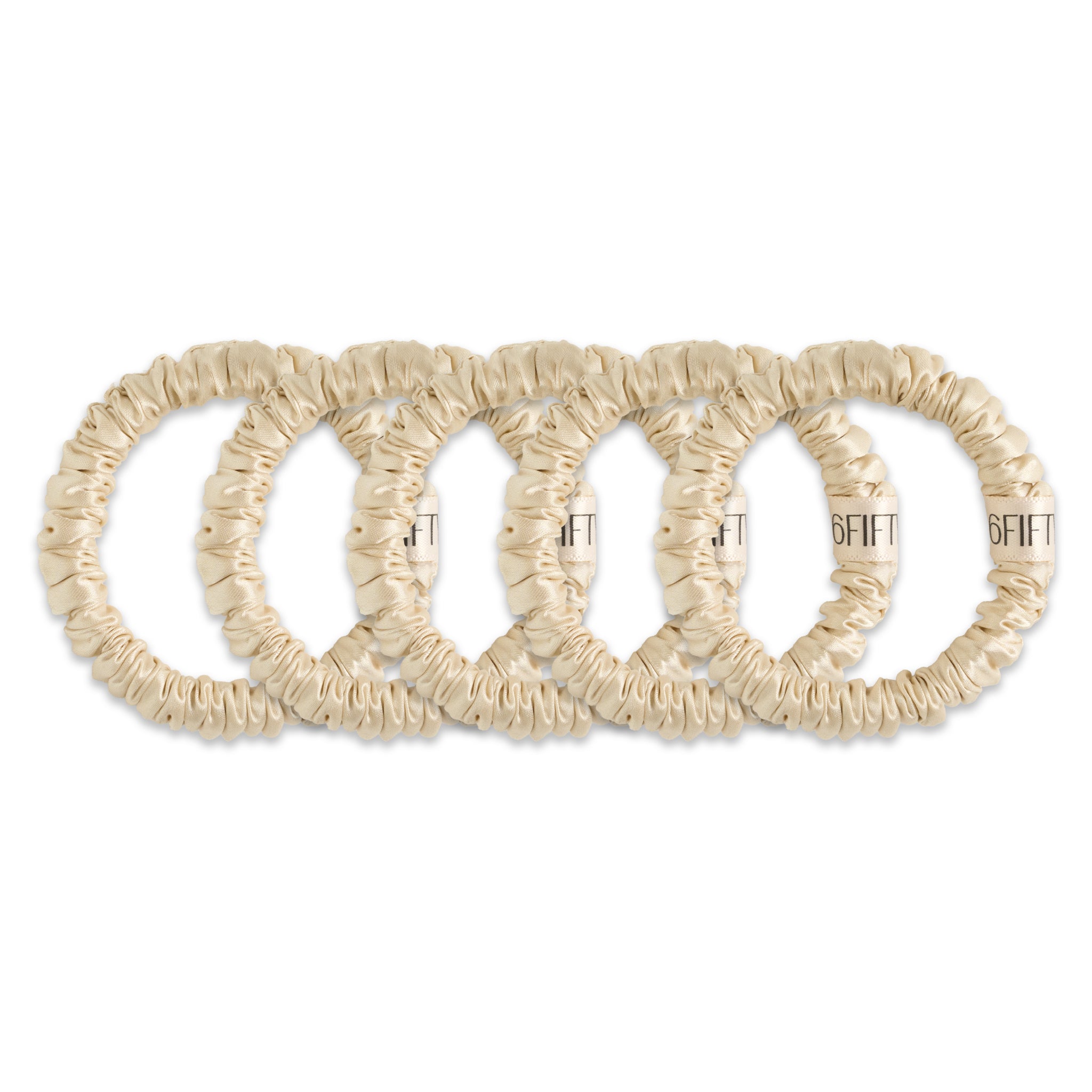 6FiftyTwo | Shortbread Slim Silk Scrunchies