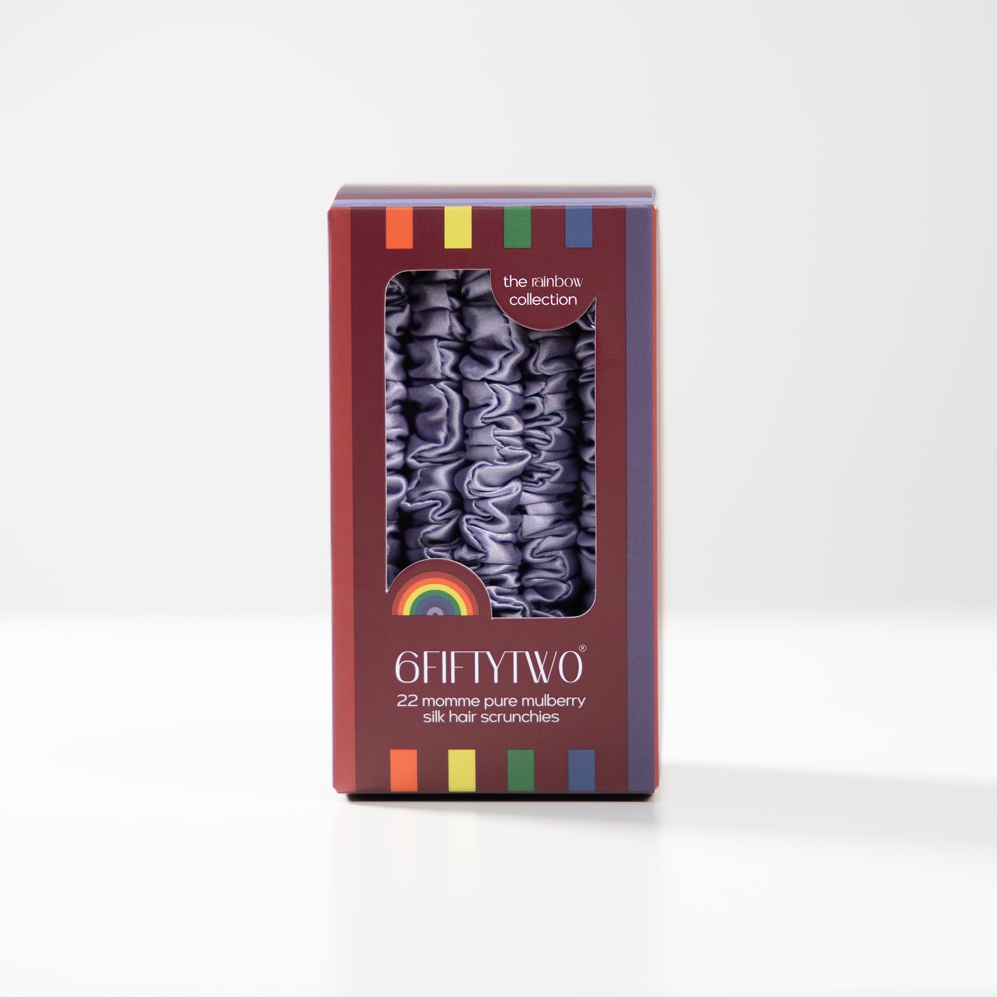 6FiftyTwo | Wisteria Slim Silk Scrunchies
