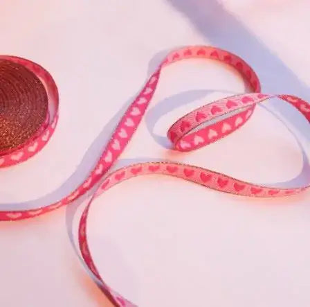 Ibiza Boutique | Pink heart ribbon bracelet