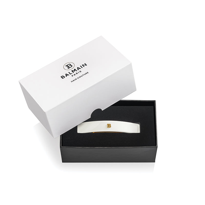 Balmain | Barrette pour Cheveux Medium White