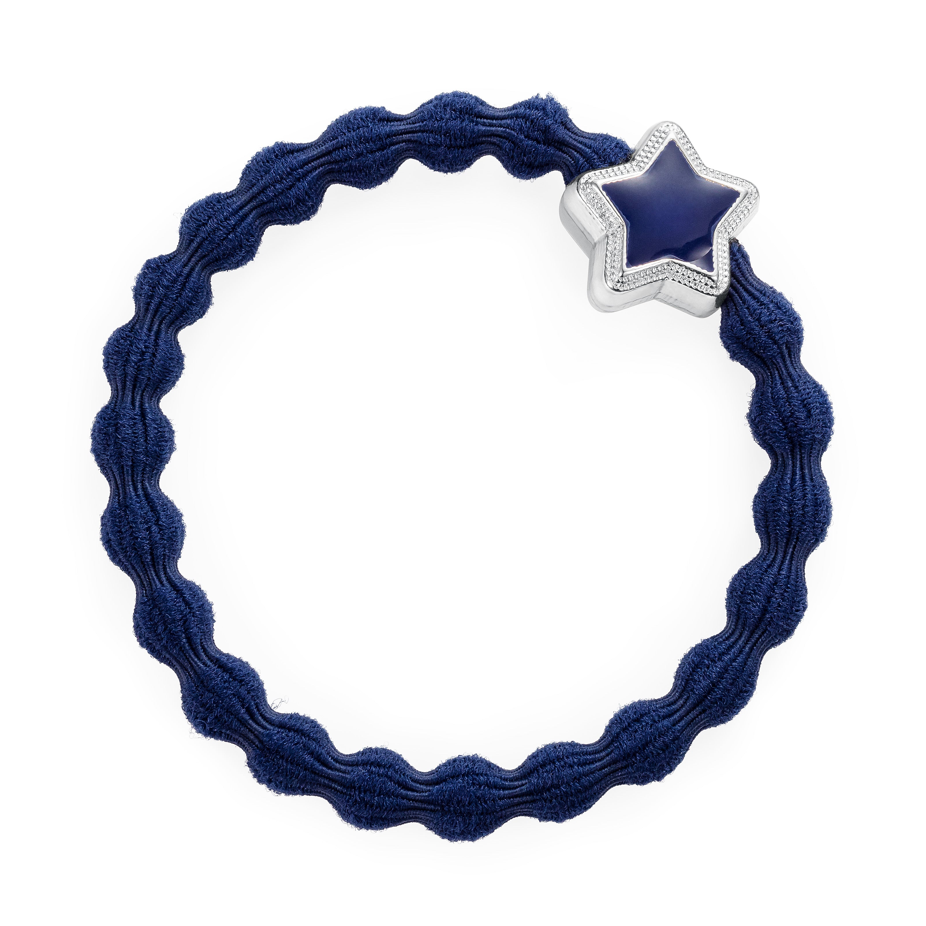 byEloise | Enamel Silver Star Navy - Single 002
