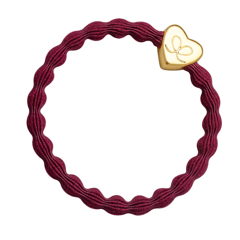 byEloise | Gold Heart Burgundy - Single 009