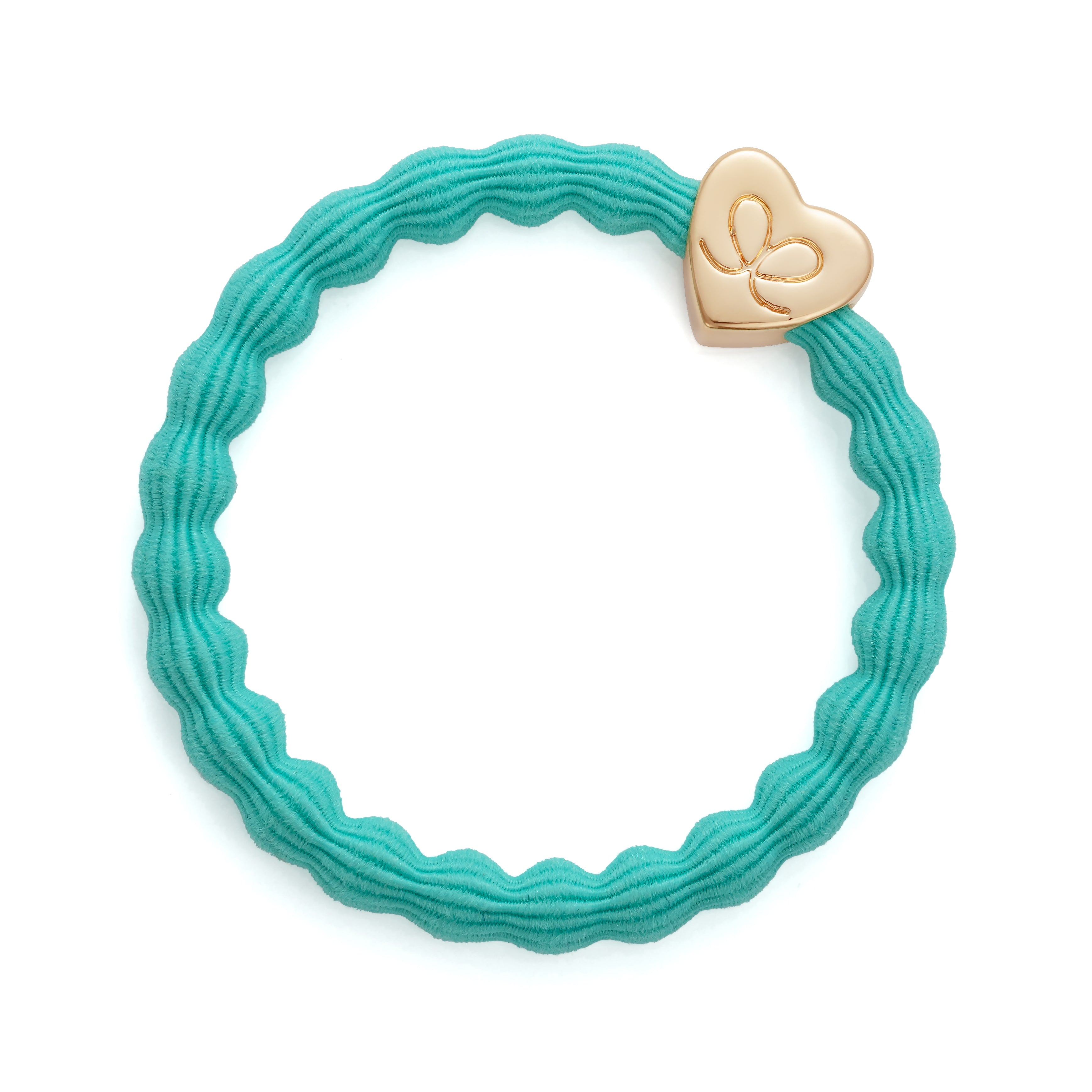 byEloise |   Gold Heart Turquoise - Single 006