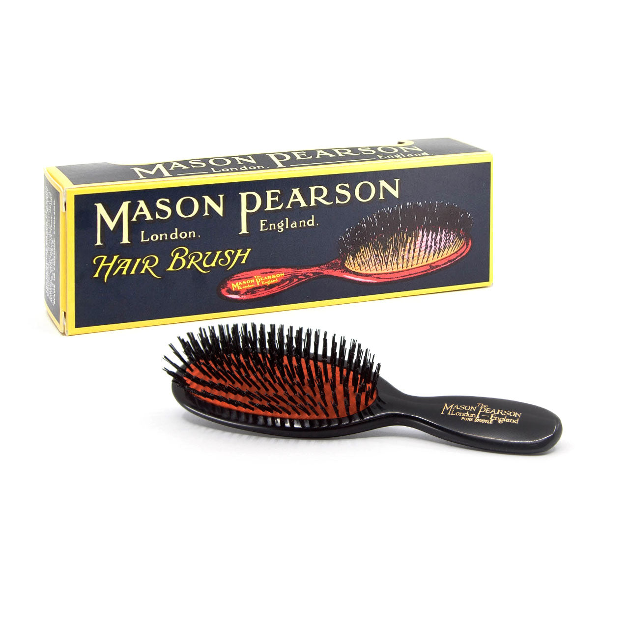 Mason Pearson | Pocket Pure Boar Bristle Hairbrush Dark Ruby