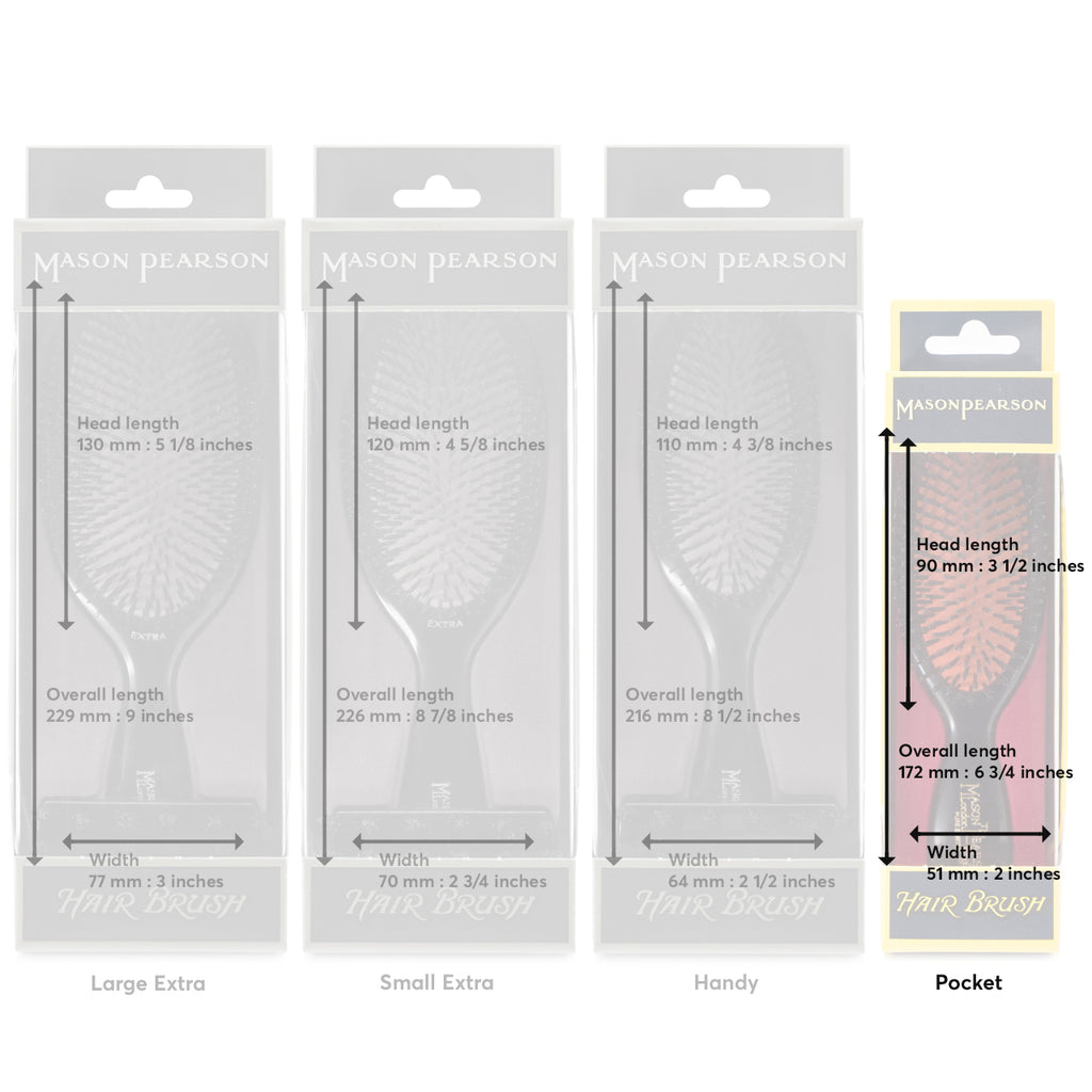 Mason Pearson | Pocket Bristle & Nylon Hairbrush Blue