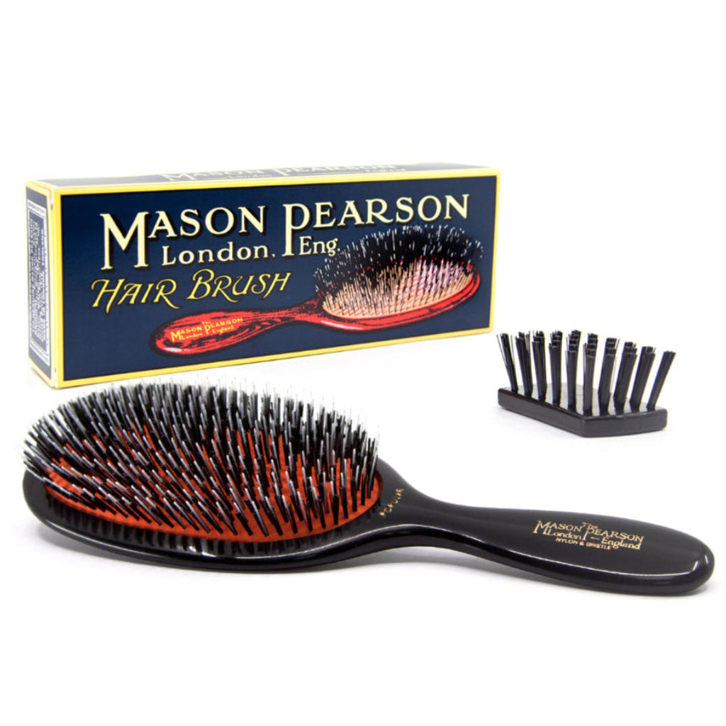 Mason Pearson | Popular Bristle & Nylon Hairbrush Dark Ruby