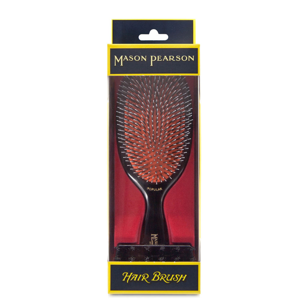 Mason Pearson | Popular Bristle & Nylon Hairbrush Dark Ruby