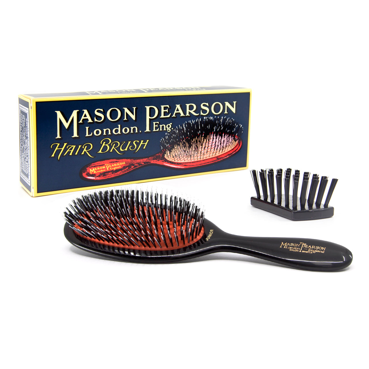 Mason Pearson | Junior Bristle & Nylon Hairbrush Dark Ruby