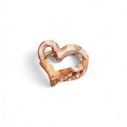 Last True Angel | Heart Silhouette Claw Clip in Caramel Marble 282C