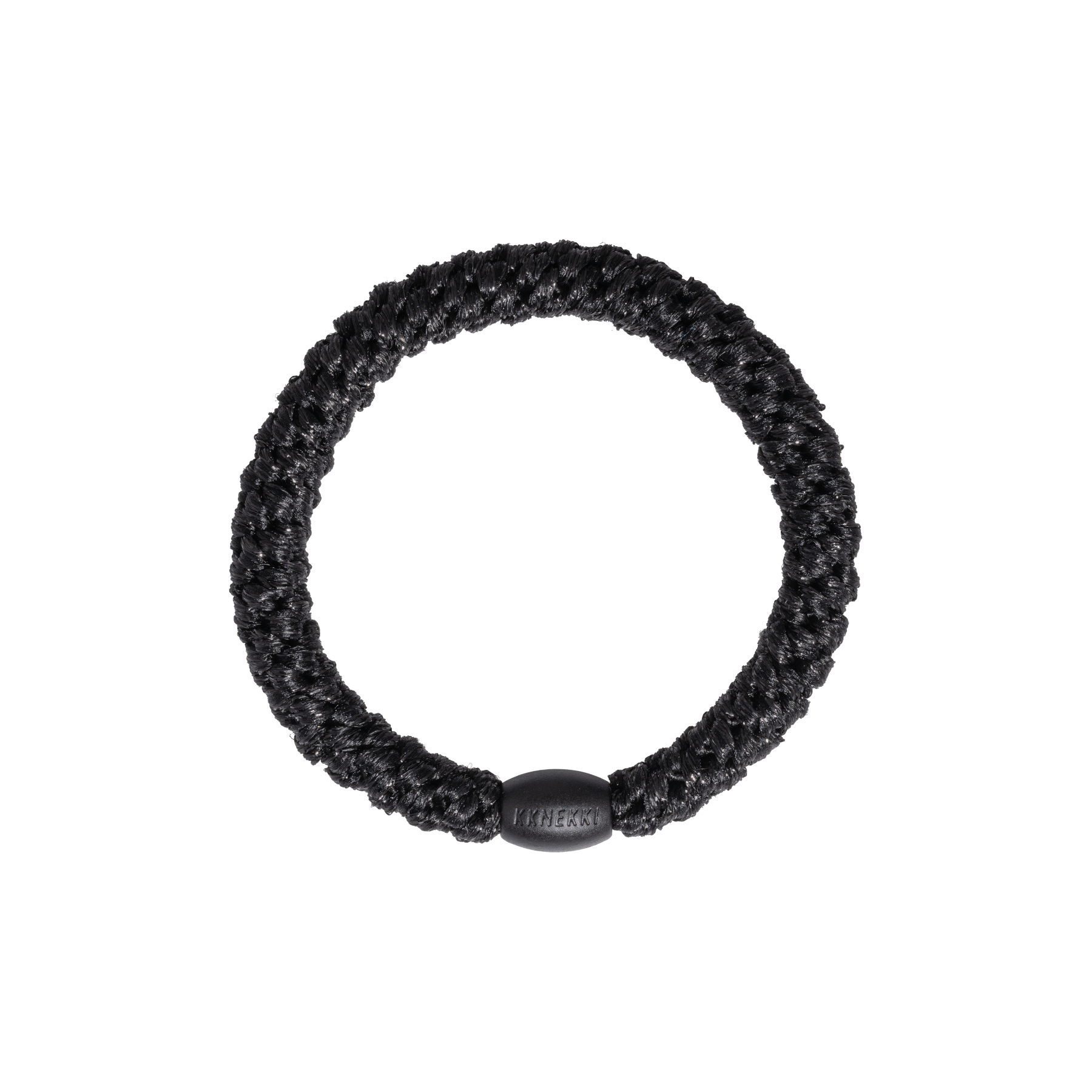 Kknekki Hair Tie | Black Glitter 1733