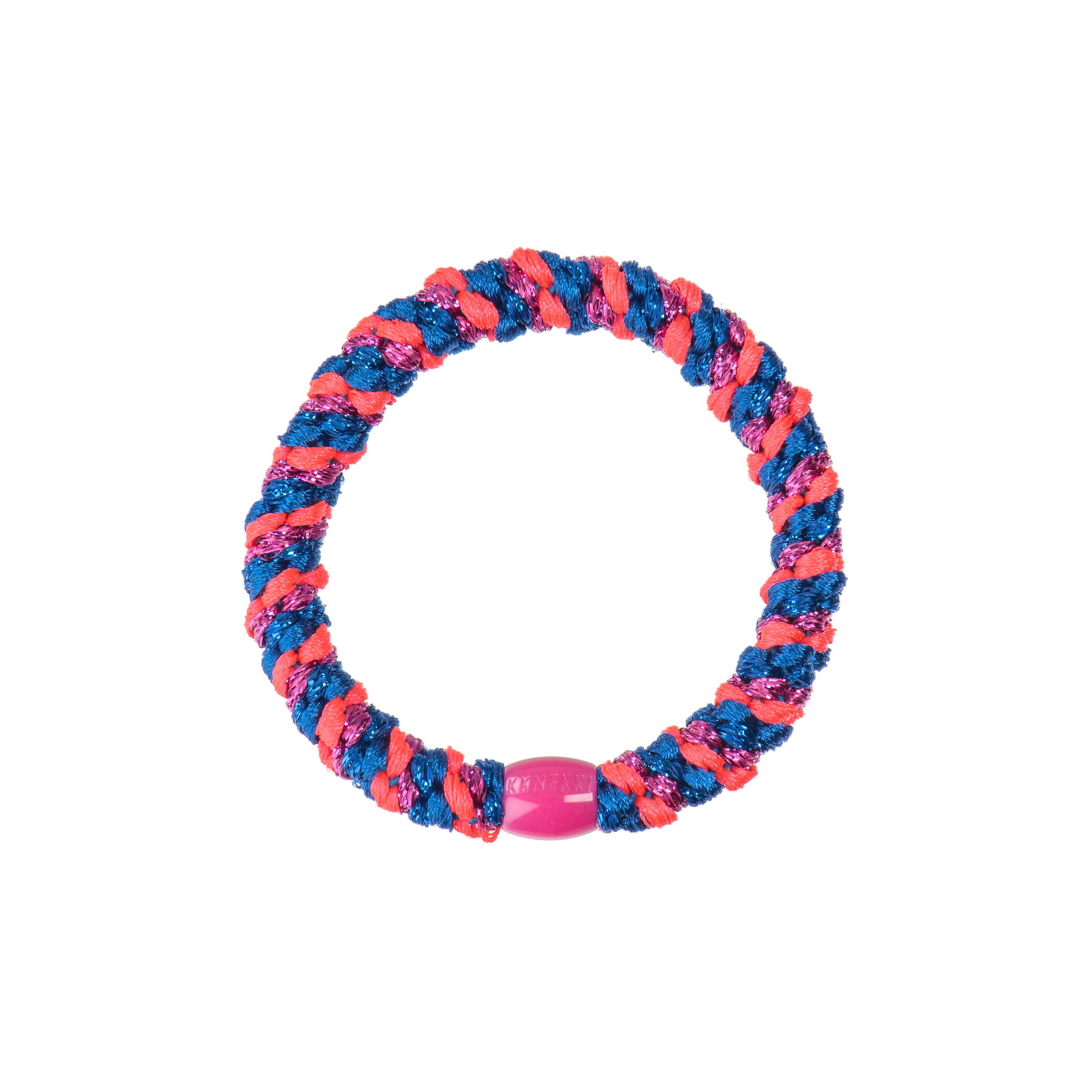 Kknekki Hair Tie | Electric Blue-Pink Glitter 5271