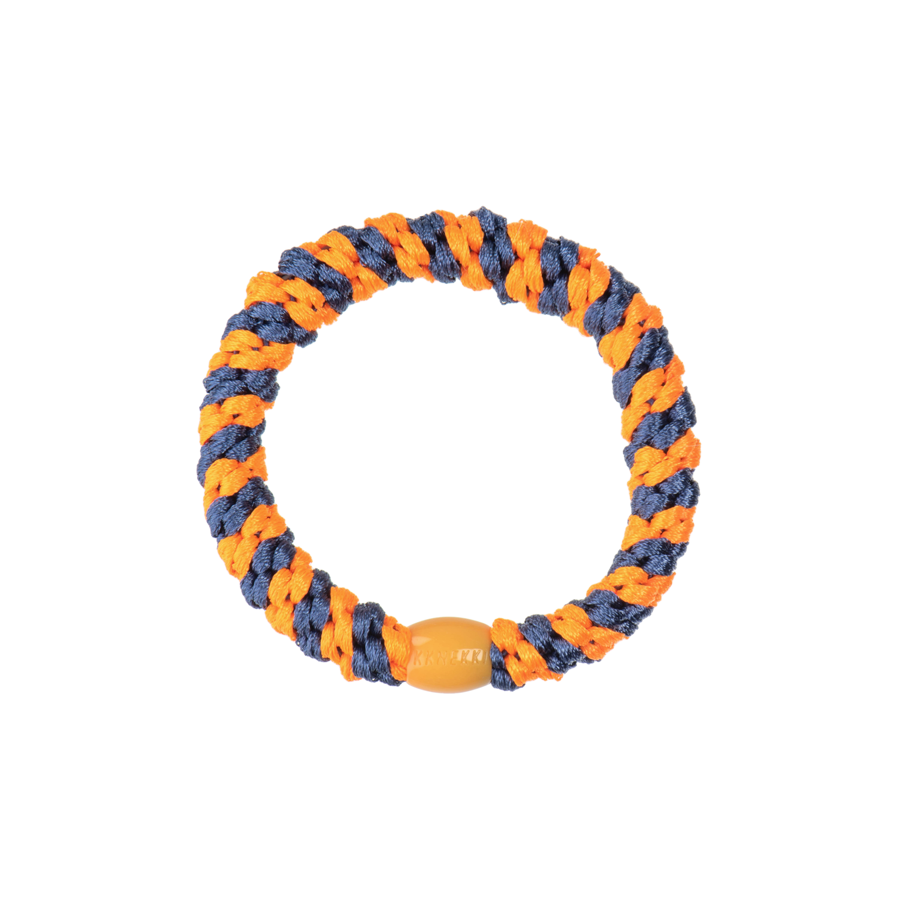 Kknekki Hair Tie | Indigo Neonorange Stripe 5276