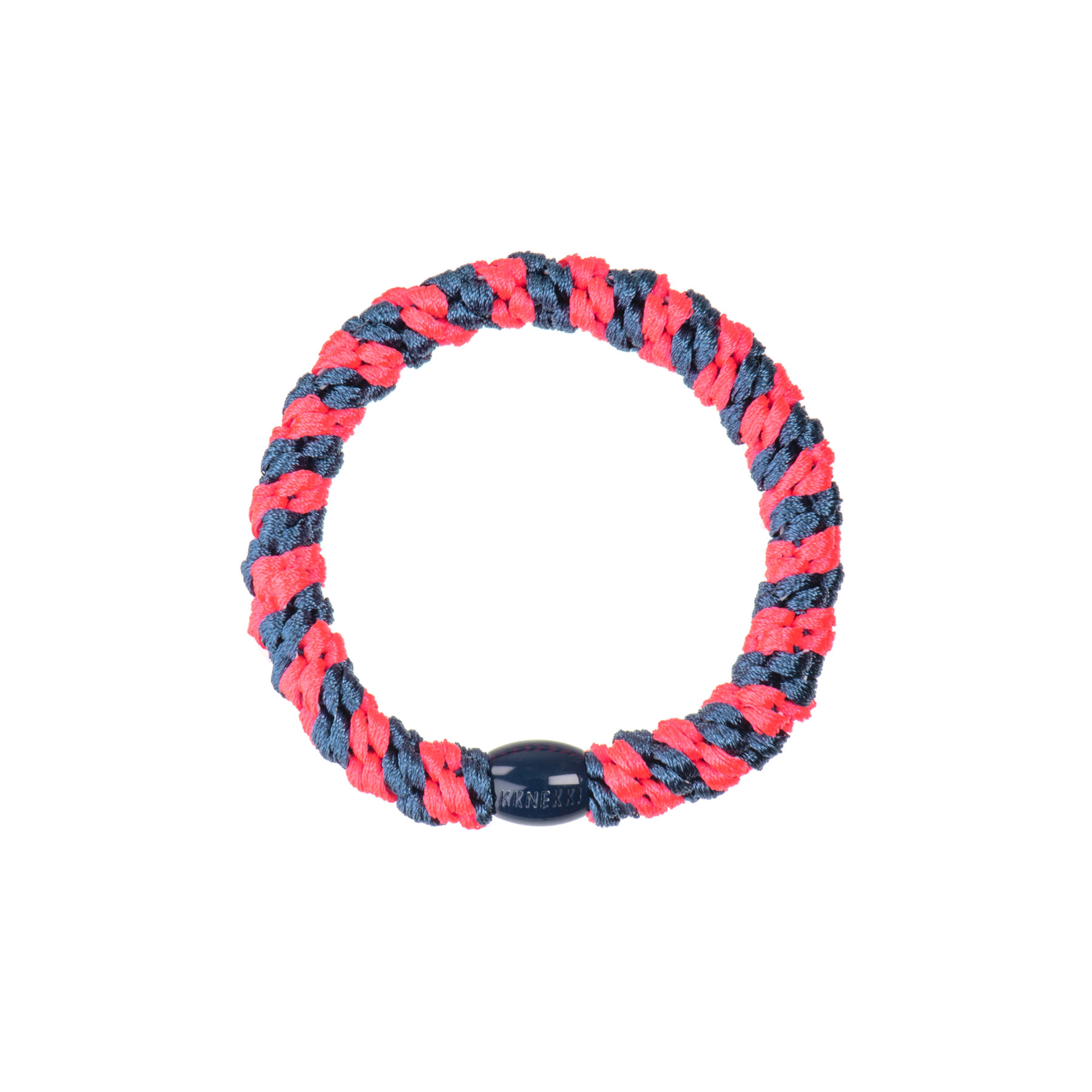 Kknekki Hair Tie | Indigo Neonpink Stripe 5275