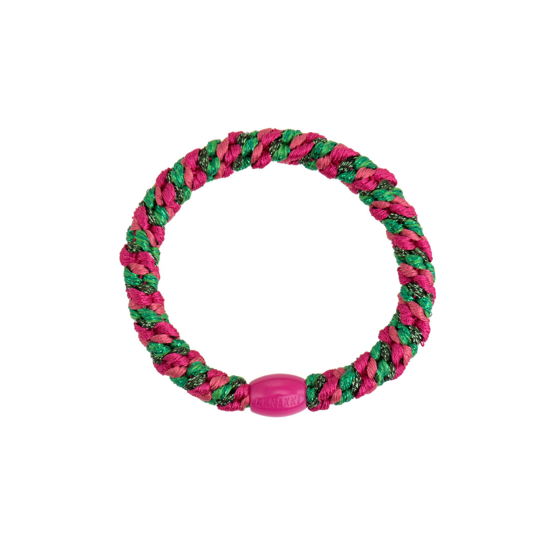 Kknekki Hair Tie | Mix Strong Pink Green 5553