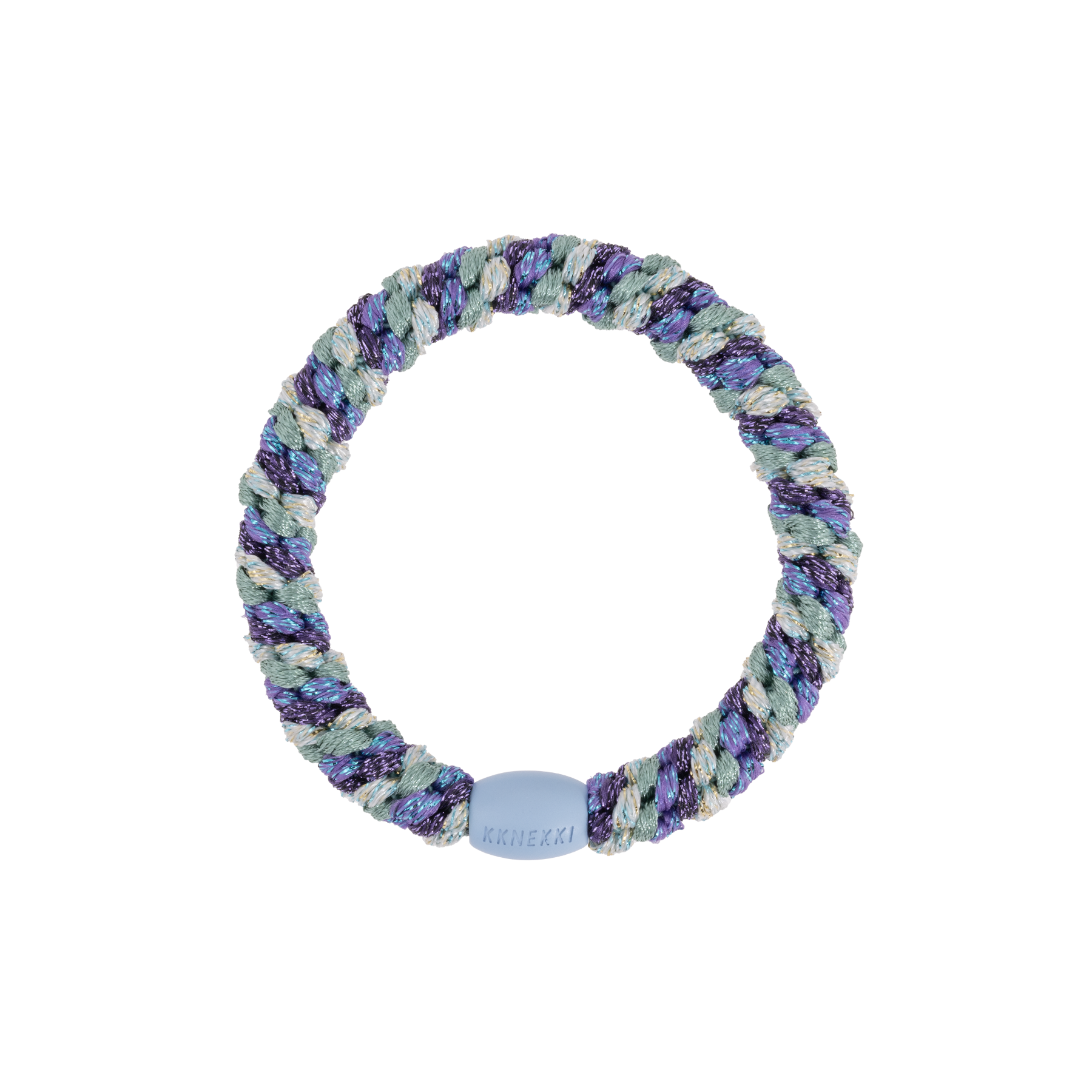 Kknekki Hair Tie | Mix purple faded green glitter 5755