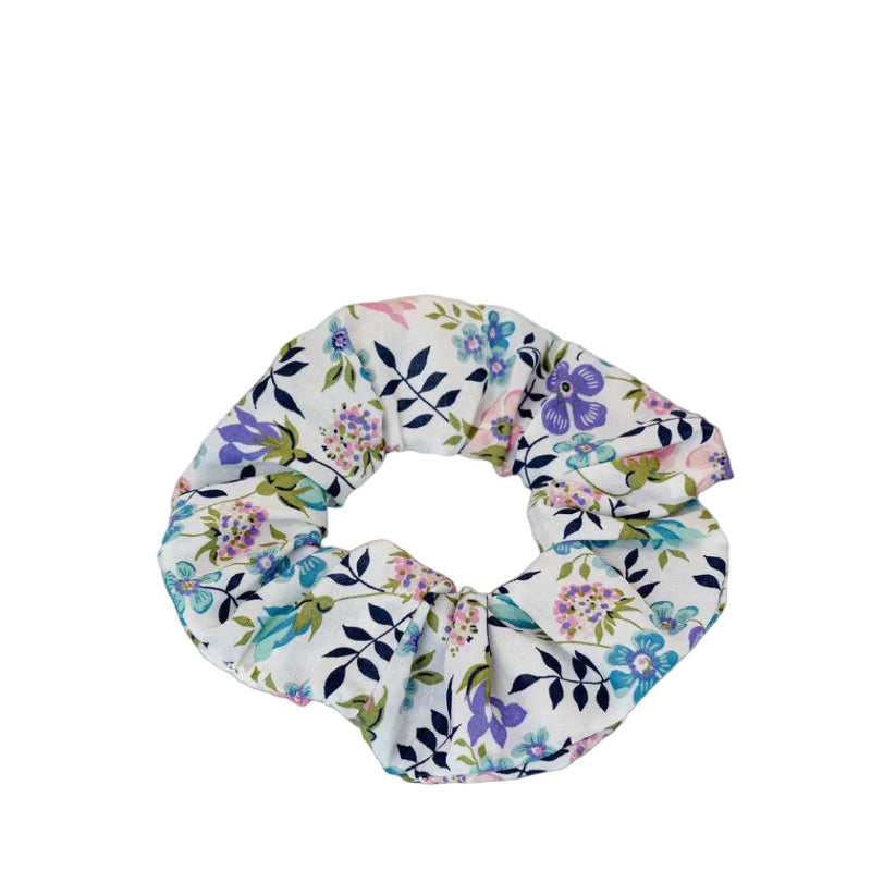 Liberty of London | Edenham B40 Fabric Print Scrunchie.&nbsp; Add a touch of timeless elegance to your hairstyle with this iconic Liberty of London Tana Lawn cotton print scrunchie. Edenham in Teal from the classics&nbsp;collection by Liberty of London.&nbsp; Inspired by designs from the Liberty archive in sweet, spring shades.