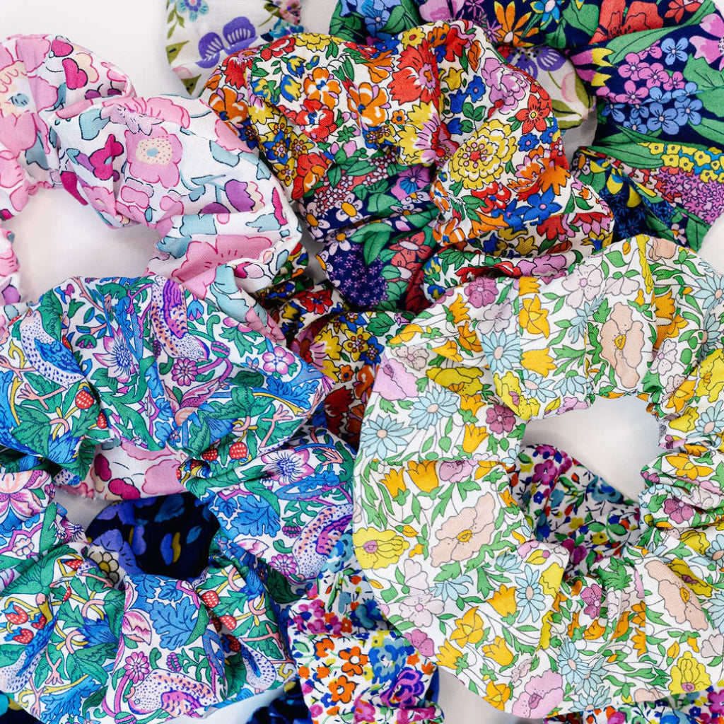 Made With Liberty of London Fabric | Edenham B40 Teal Scrunchie