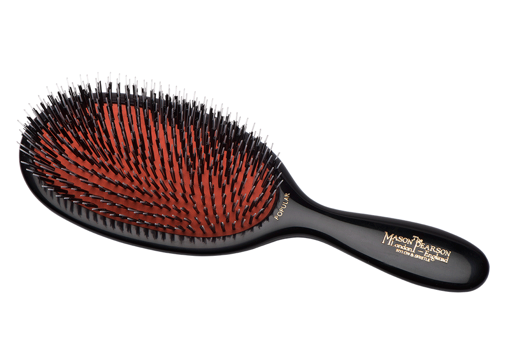 Mason Pearson | Popular Bristle & Nylon Hairbrush Dark Ruby