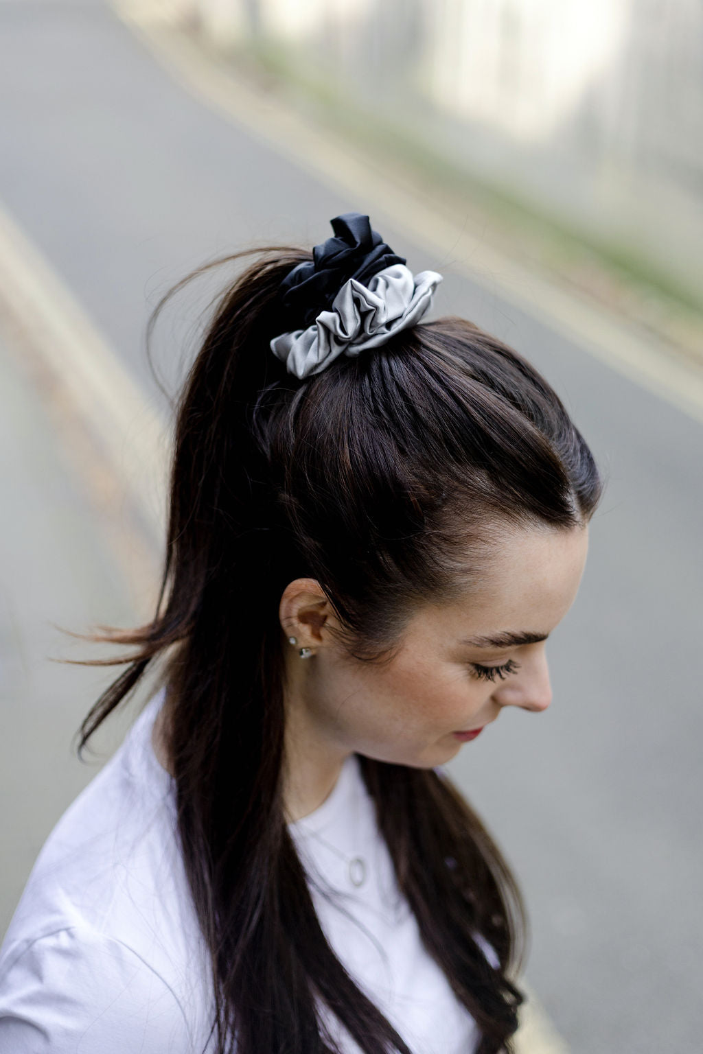 MyHairThing | Mulberry Silk Scrunchie – Onyx