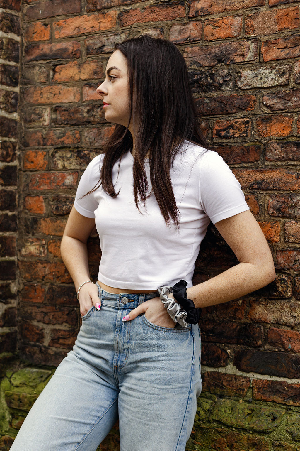 MyHairThing | Mulberry Silk Scrunchie – Pale Grey