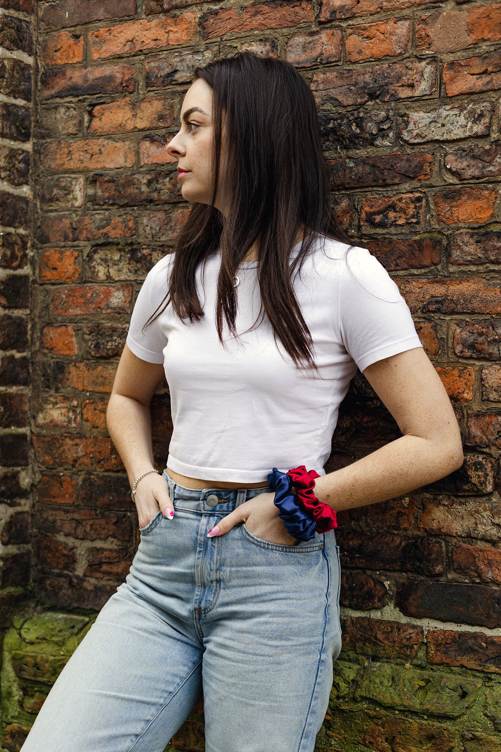 MyHairThing | Mulberry Silk Scrunchie – French Navy