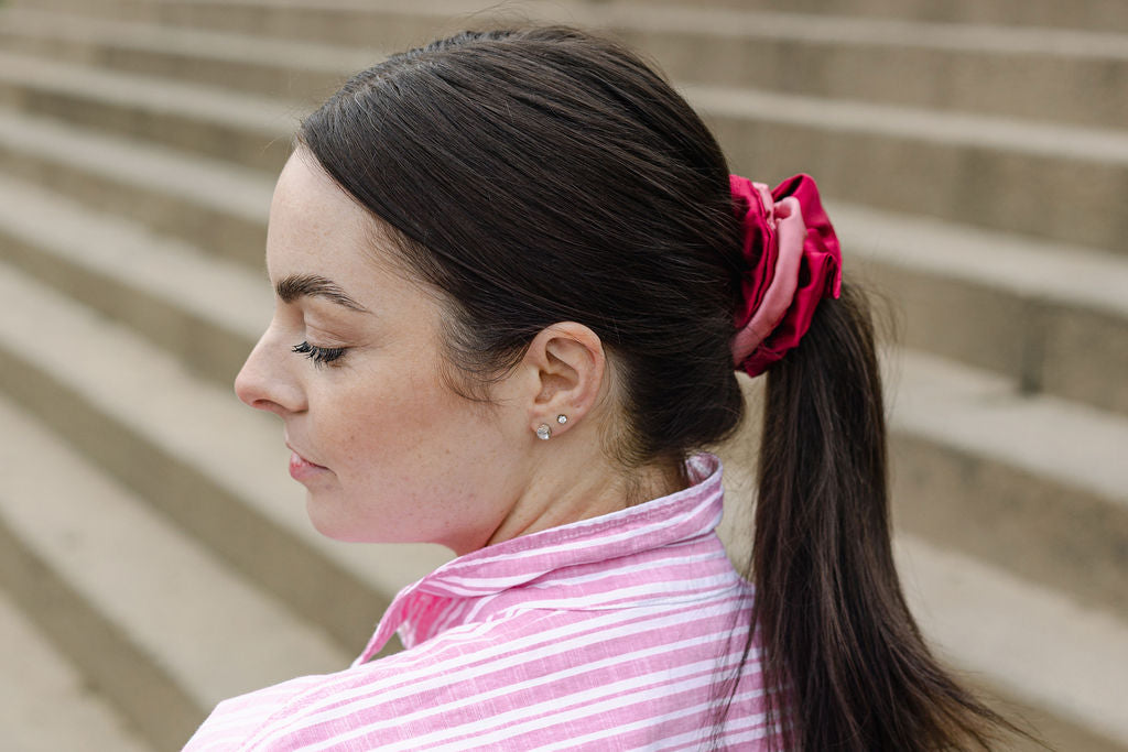 MyHairThing | Mulberry Silk Scrunchie – Burgundy