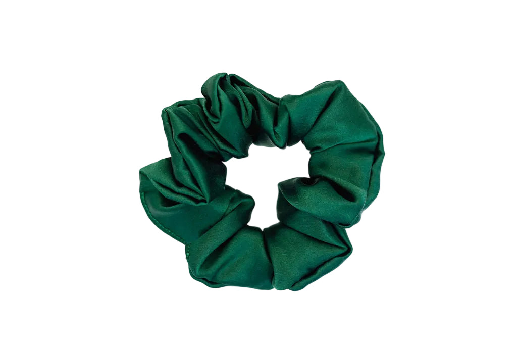 MyHairThing | Mulberry Silk Scrunchie – Emerald