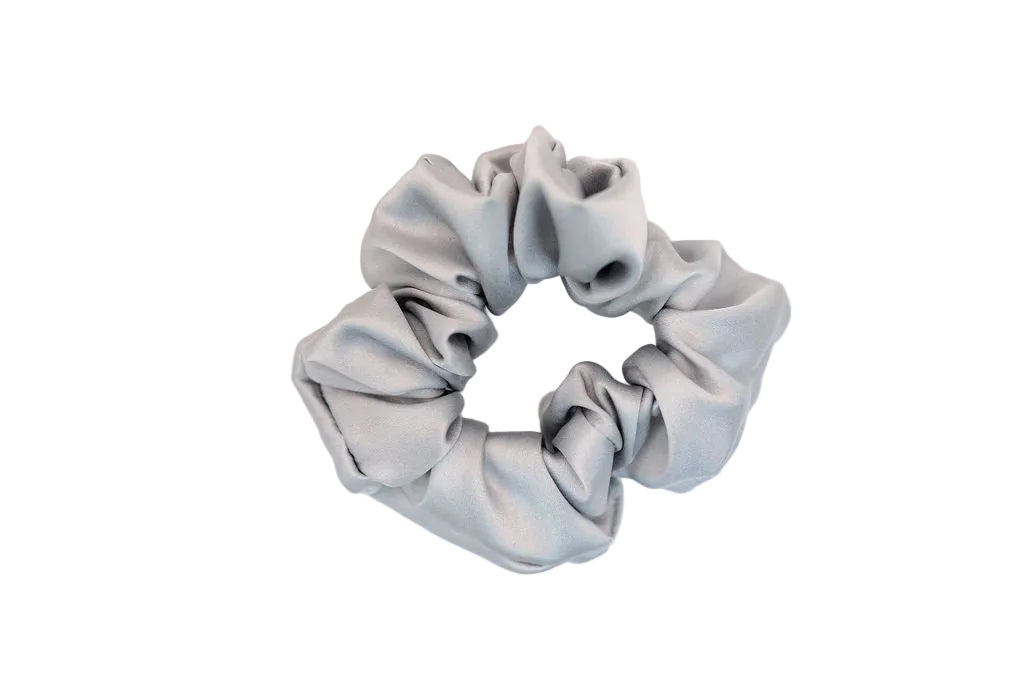 MyHairThing | Mulberry Silk Scrunchie – Pale Grey