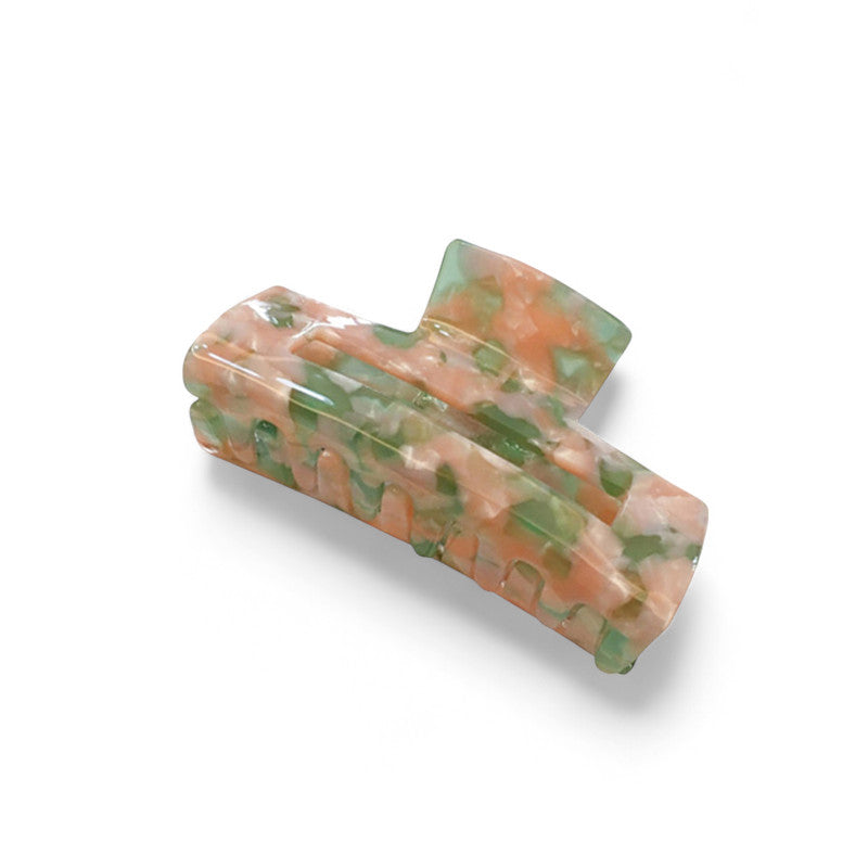 Last True Angel | Resin Claw Clip in Pink & Green Marble 05PG