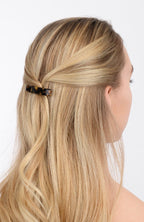 France Luxe Small Luxury Rectangle Barrette - Classic Caramel